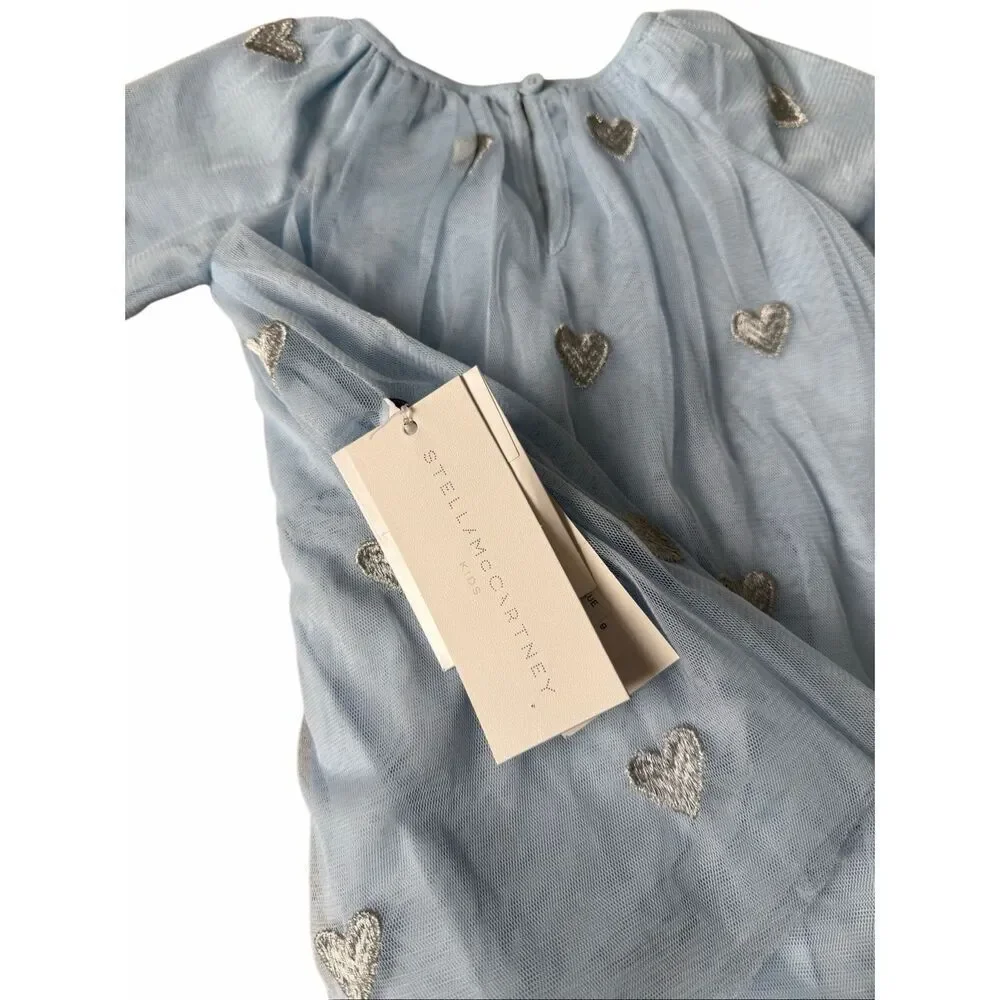 NEW Stella McCartney Kids Hear Blue‎ Dress 9 months